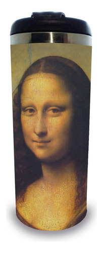 Termo  De Acero La Mona Lisa. La Gioconda. Leonardo Da Vinci