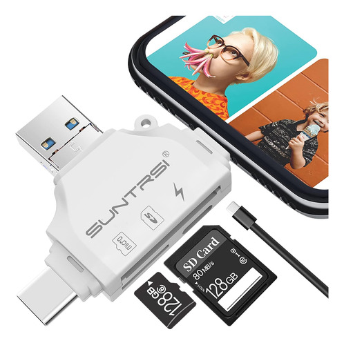 Lector De Tarjetas Sd/micro Sd Para iPhone/iPad/android/mac/