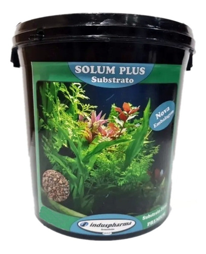 Substrato Fértil Premium Solum Plus Para Aquários 3,6 L