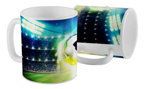 Taza De Ceramica Football Futbol Campo Pelota