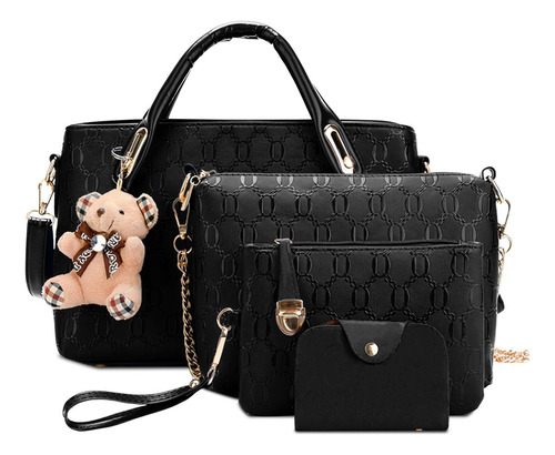 Bolsa Para Dama Mujer Impermeables Set 4 Pzs Calidad Premium