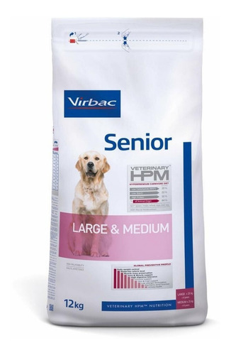 Alimento Virbac  Senior Large & Medium 12 Kg