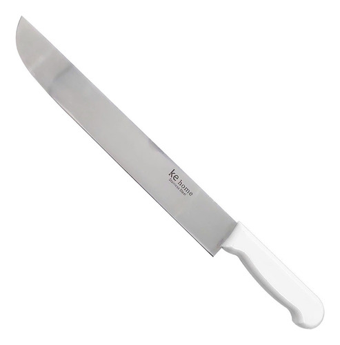 Faca Profissional 12'' 44,5cm Cabo Branco Aço Inox Cozinha