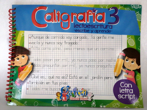 Caligrafía 3 Lectoescritura Escribe Y Aprende 110 Pag.