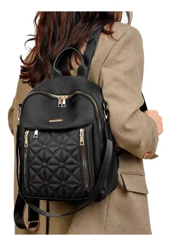 Mochila Feminina Casual Com Bolsos