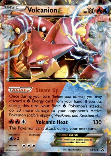 Cartas Pokemon Volcanion Ex Promo Portugues