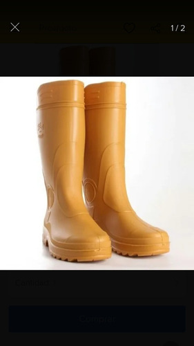 Bota Sea Caña Corta Beige Sin Punta