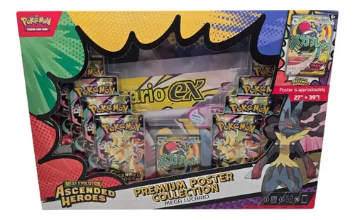 Pokémon TCG: Coleção Heróis Ascendidos com Mega Lucario EX, Pôster