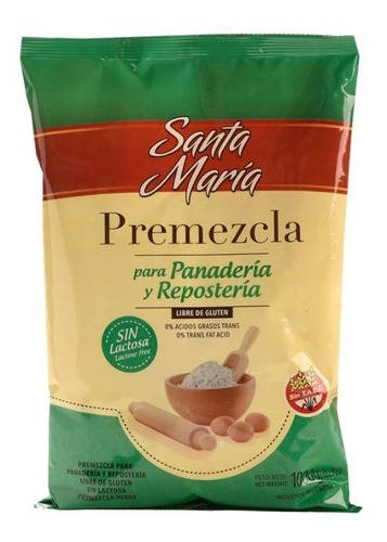 Harina Premezcla Sin Tacc Y Sin Lactosa Santa Maria 1 Kg