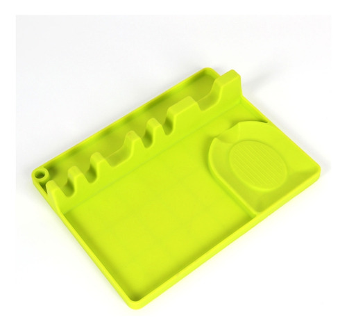 Soporte De Cuchara De Silicona Grande (verde)