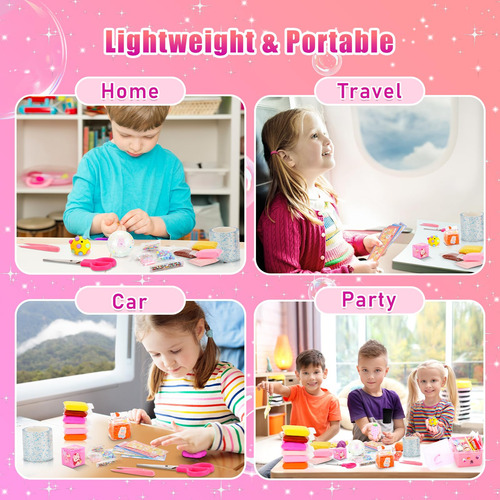 Kit De Burbujas Nano Tape Zeskuu Para Niños Con Purpurina, A