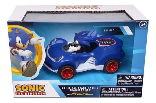 Carro Sonic All Stars Racing Transformed Sonic The Hedgehog Azul (Usado)