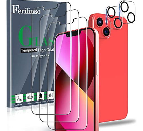 Ferilinso Diseñado Para Protector De Pantalla iPhone 13, Paq