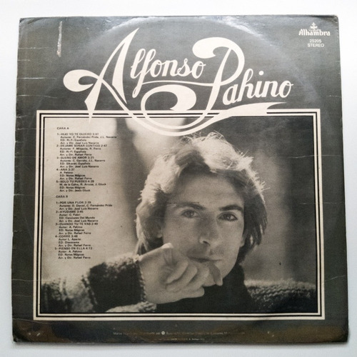 Lp Alfonso Pahino. J (Usado)