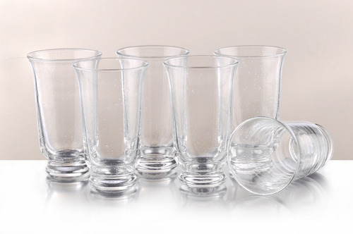 Imagen 2 de 6 de Krosno® Burbuja Highball Cristal Set 6 Vasos