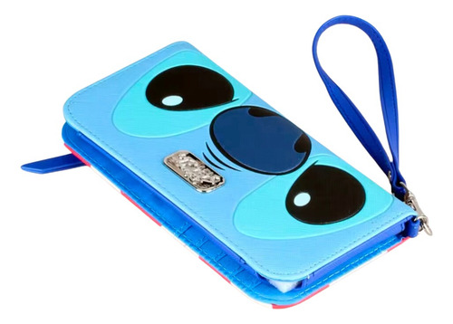 Cartera Stitch Disney Lilo Y Stitch Azul