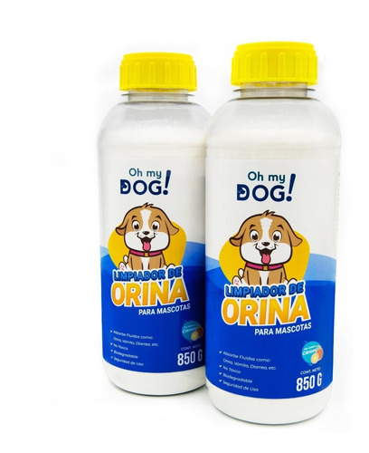Imagen 1 de 6 de Oh My Dog- 2 Pzs De 850 (limpiador De Orina De Perro)