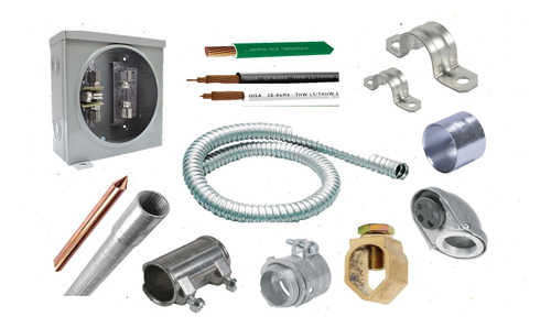 Kit Acometida Mufa Básico Residencial 220v Cfe. Con Cables 