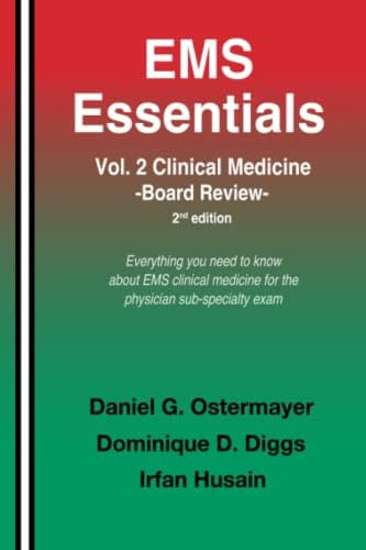 Ems Essentials: Vol. 2 Clinical Medicine Board Review, De Ostermayer, Daniel. Editorial Independently Published, Tapa Blanda En Inglés