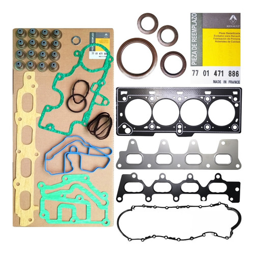 Juego Kit Empacadura Renault Magane Clio Kangoo Symbol #886