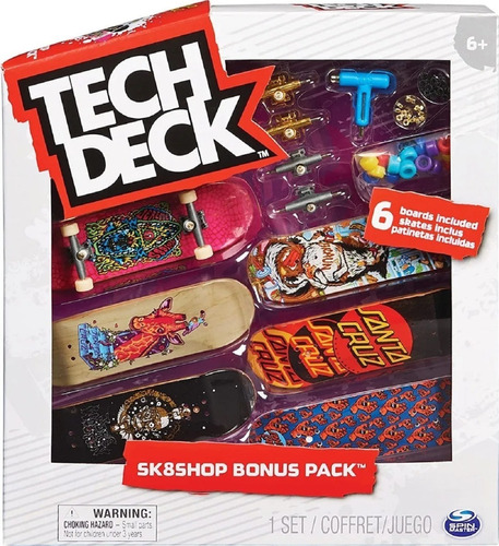 Tech Deck Sk8shop Bonus Pack Santa Cruz Fingerboard