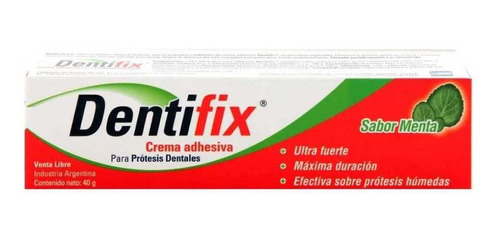 Pack X 6 Unid. Crema Adhesiva  Extra Fuerte Menta Dentifix
