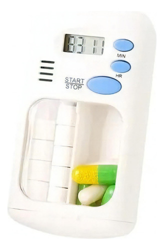 Pastillero Con Alarma Eléctrica Caja Porta Pastillas Adulto