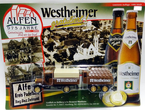 Camion Publicitario Cerveza  Westheimer  - 1/87 Aprox