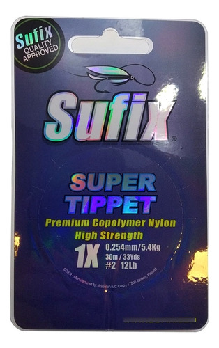 Sufix Super Tippet 0x - 1x - 2x - 3x - 4x - 5x Pesca Mosca