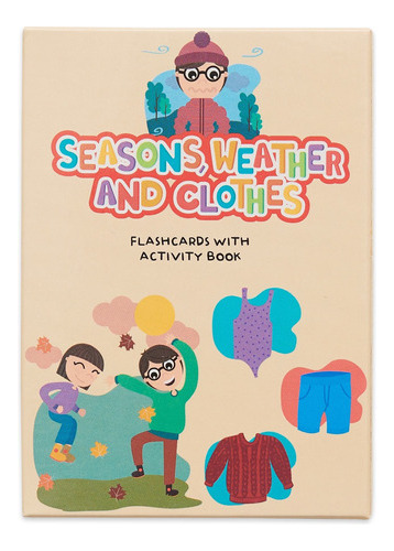 Seasons, Weather And Clothes  - Flashcards + Activity Book 