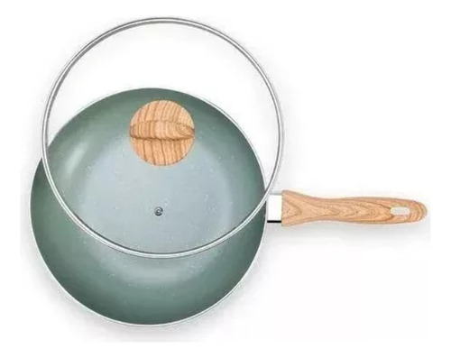 Wok Frigideira Botanika con inducción 3,4 l 28 cm color verde Brinox