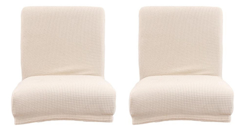 2x Funda De Asiento De Silla Con Respaldo Bajo Cubierta De