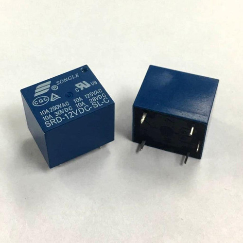 20 Piezas Mini Relay 12v Dc 10a 250v Spdt 5-pins Pcb