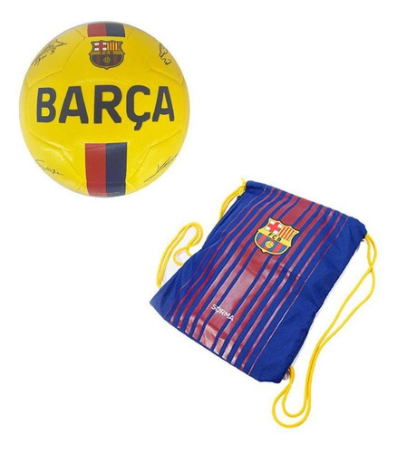 Imagen 1 de 5 de Combo Pelota N5+botinero Mochila Deportiva Barca Lic Oficial