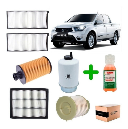 Kit Filtros Para Ssangyong Actyon Sport 2.0 D20dtr 2012-17