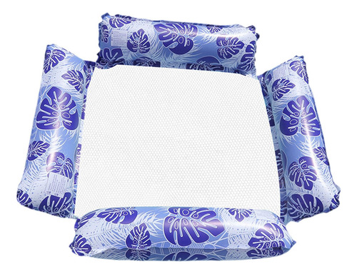 Hamaca Flotante Inflable Para Piscina, Azul Oscuro