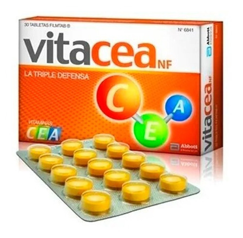 Vitacea® X 30 Tabletas | Vitaminas C + E + A