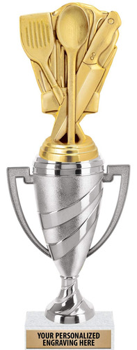 Awards Trofeo Cocina Copa Plateada 11  Incluye Grabado