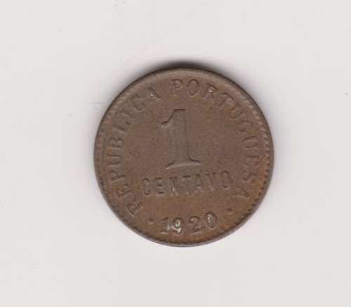 Moneda Portugal 1 Centavo Año 1920 Excelente +