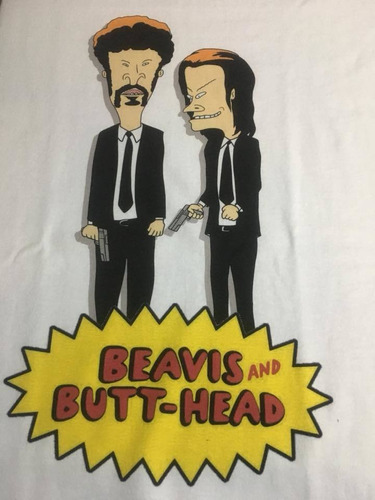 Beavis And Butthead Pulp Fiction - Animacion - Polera- Cyco 