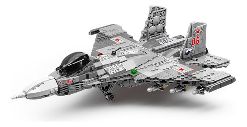 Juego De Bloques De Construcción Del Modelo Del Caza Sukhoi