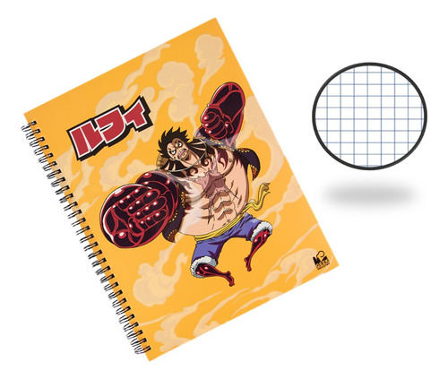 Cuaderno One Piece Gear Fourth Luffy Cuadro Chico Stickers