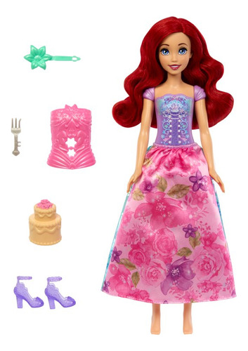 Disney Princess - Ariel Spin & Reveal - 11 Sorpresas -mattel