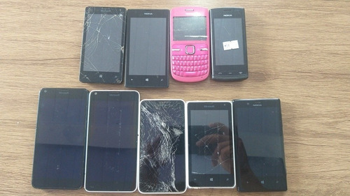 Lote 9 Celulares Microsoft/nokia Sucata