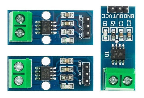 Pack 3 Sensores De Corriente Hall Para Arduino Acs712 30a.