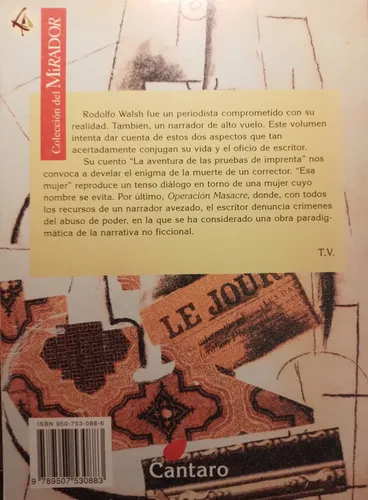 Rodolfo Walsh- Las Pruebas De Imprenta Y Otros Textos (Usado)