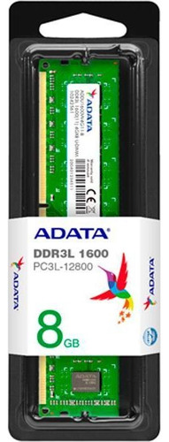 Memoria RAM Premier color verde  8GB 1 Adata AD3U1600W8G11-S