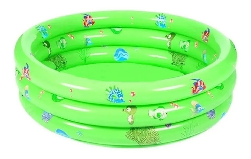 Piscina Inflable Plástico Niño 3 Anillos 120x40cm Verano 