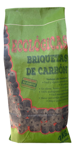Briquetas De Carbón De Quebracho Ecológicas (4kilos)