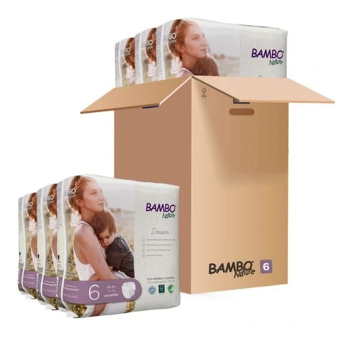 Pañales Bambo Nature Dream 144pz Talla 6